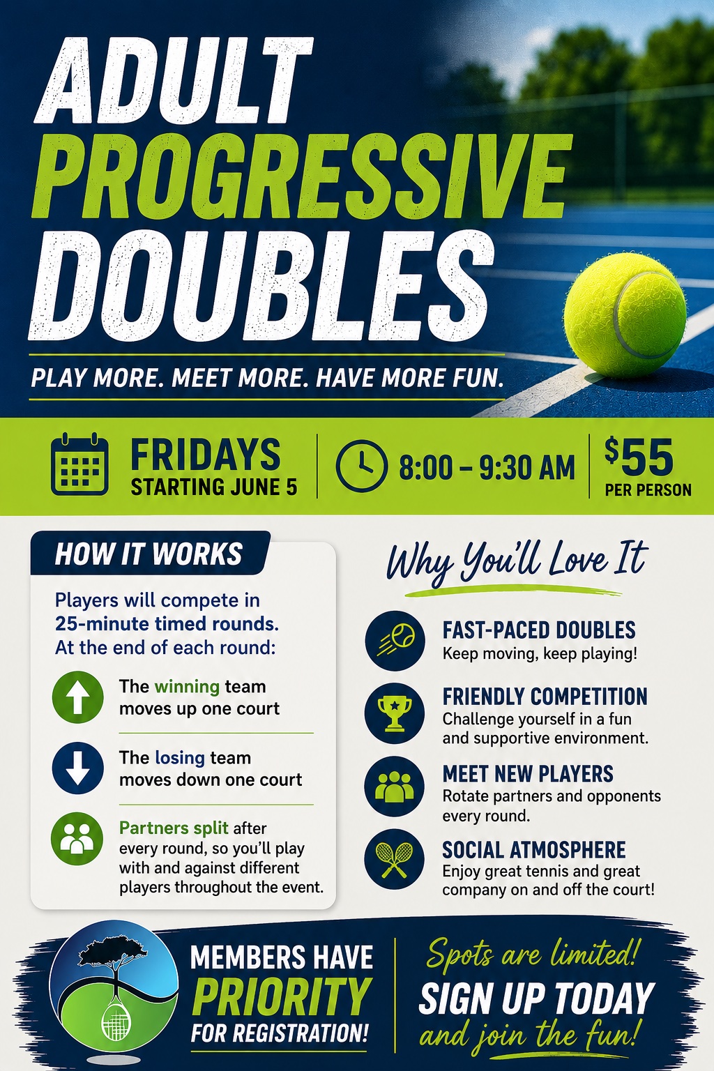adult tennis social