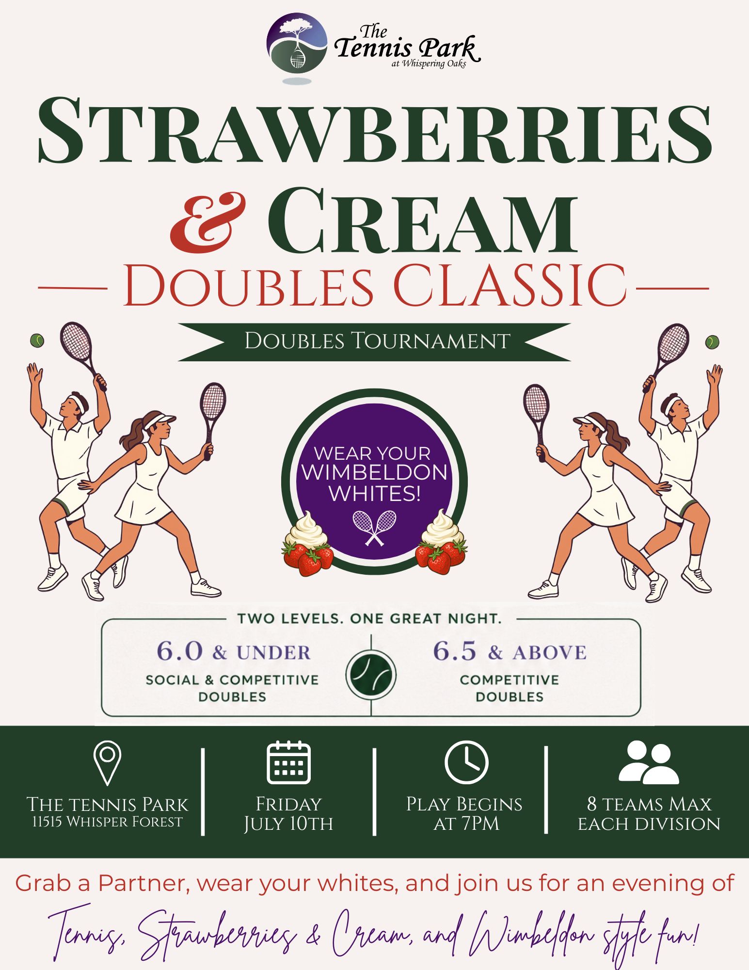 adult tennis social